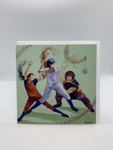 Softball girls - notecard