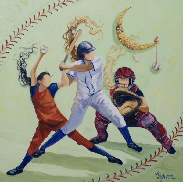 Softball girls - notecard picture