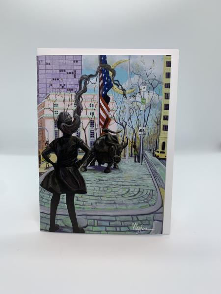 Fearless Girl - Notecard picture