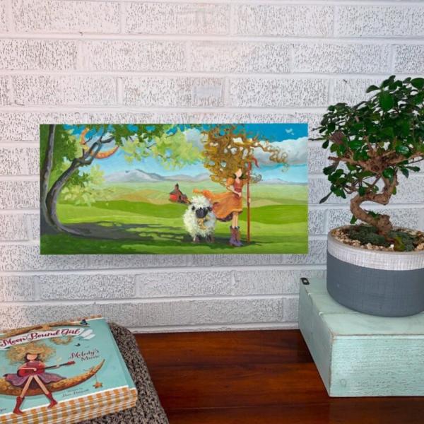 Mary Had A Little Lamb - Canvas Print picture