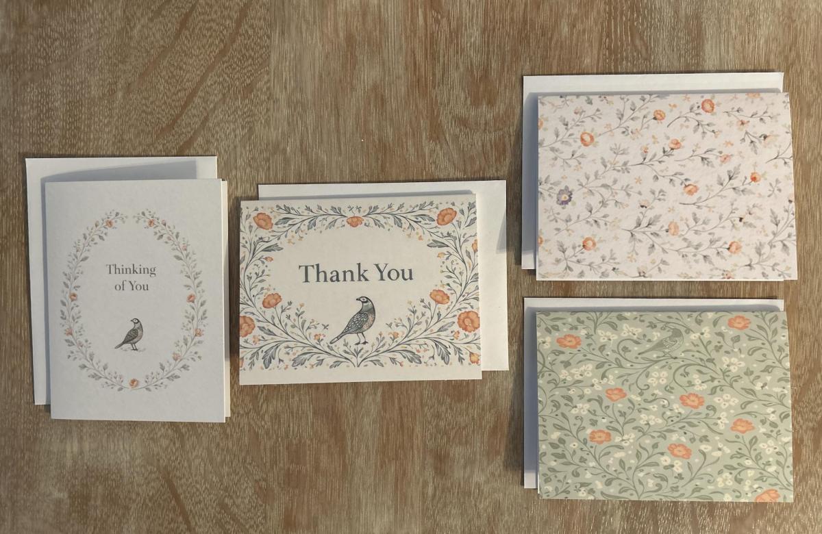California Folded Card Set Of 12; 4 Designs picture