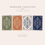 Heirloom Collection - Flat Card Set Of 12; 4 Designs