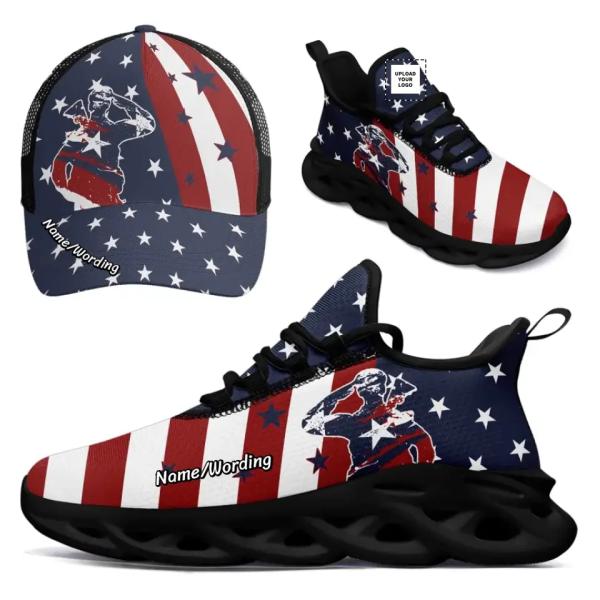 Personalized Special Combo Offer, Custom Patriotic Sneaker and Hat