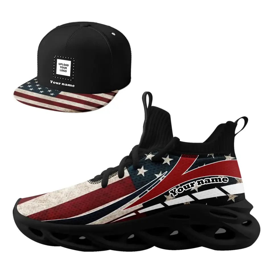 Personalized Special Combo Offer, Custom Patriotic Sneaker and Hat picture