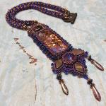 Shalimar Bead Embroidery and Bead Woven Necklace