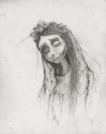 Corpse Bride graphite art print