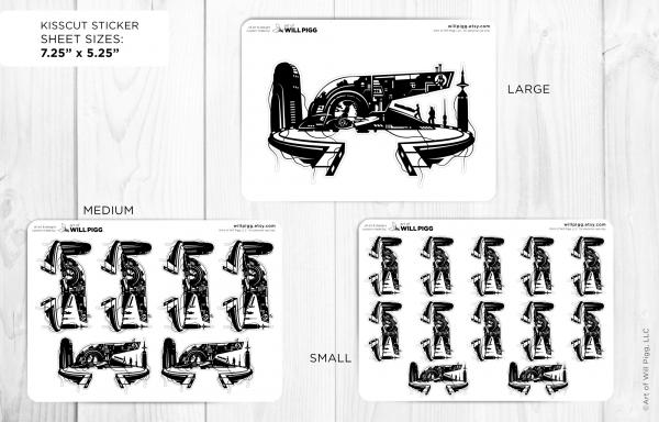 Slave 1 - Star Wars sticker sheet picture