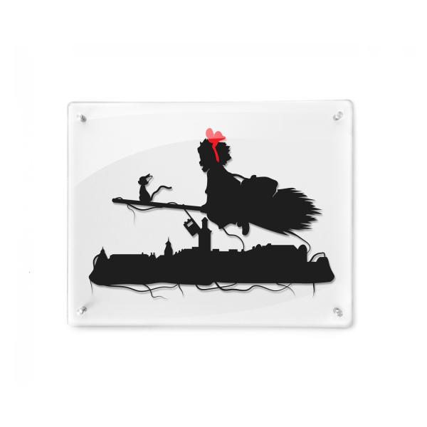 Kiki's Delivery Service paper cut - Framed picture