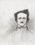Edgar Allen Poe graphite art print