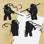 Teenage Mutant Ninja Turtles - Leo, Raph, Mikey, Donnie paper cut - UnFramed