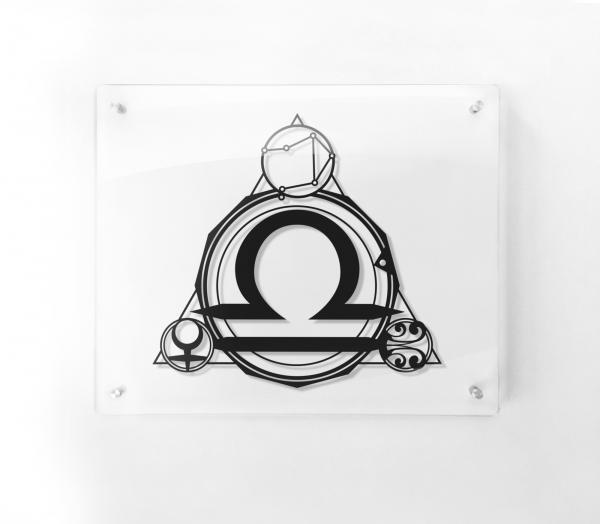 Libra - Star Sign paper cut - Framed