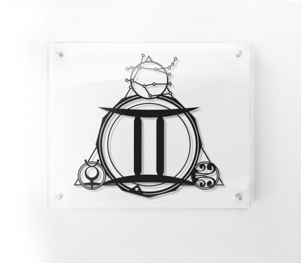 Gemini - Star Sign paper cut - Framed picture