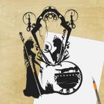 Evil Queen paper cut - UnFramed