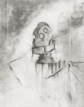 Iron Giant graphite art print