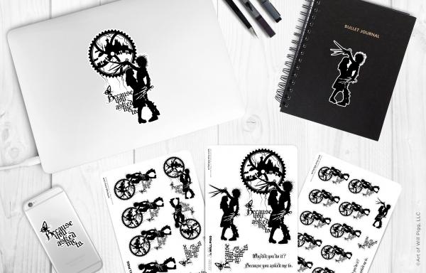 Edward Scissorhands sticker sheet