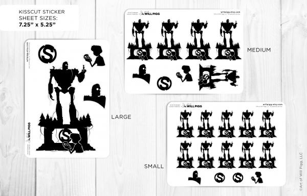 Iron Giant Statue sticker sheet picture