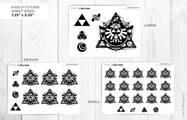 Hyrule - Legend of Zelda sticker sheet picture