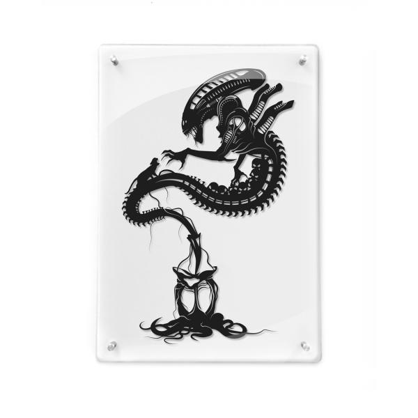 Xenomorph - Alien paper cut - Framed picture