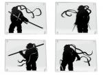 Teenage Mutant Ninja Turtles - Leo, Raph, Mikey, Donnie paper cut - Framed