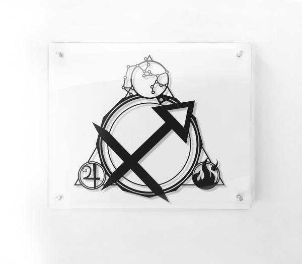 Sagittarius - Star Sign paper cut - Framed picture