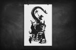 Peter Pan silhouette art print