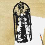 Jafar - Aladdin paper cut - UnFramed