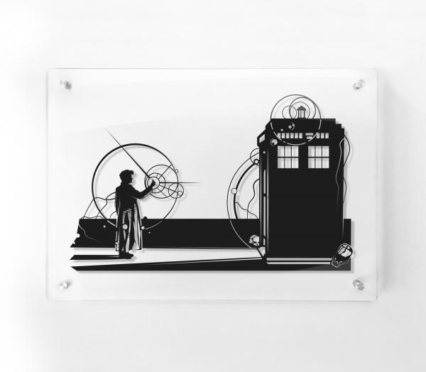 Doctor Who Snap Paper cut - Framed