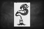 Xenomorph - Alien silhouette art print