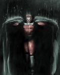 Magneto charcoal & pastel art print