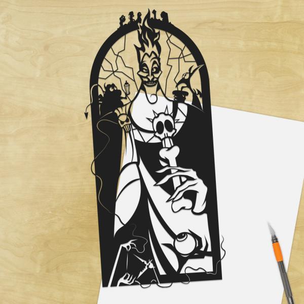 Hades - Hercules paper cut - UnFramed