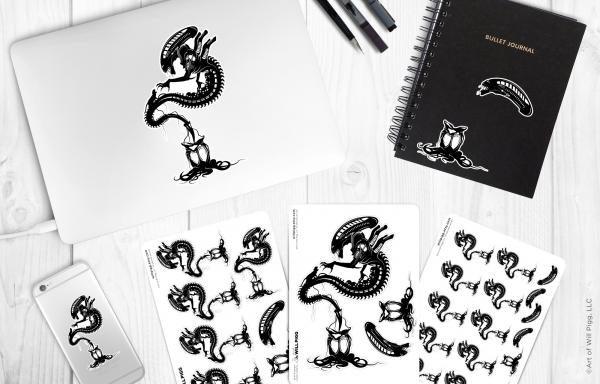 Xenomorph - Alien sticker sheet picture