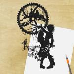 Edward Scissorhands paper cut - UnFramed