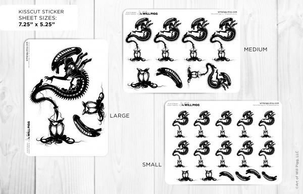 Xenomorph - Alien sticker sheet picture