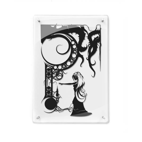 Sleeping Beauty paper cut - Framed picture