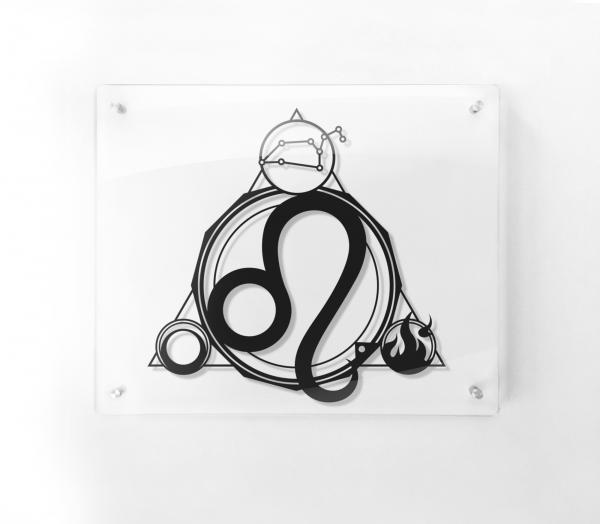 Leo - Star Sign paper cut - Framed picture