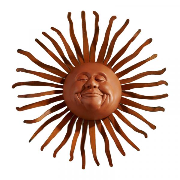 Small Bliss Sun Cement Face on Bent Ray