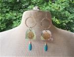 Turquoise Metal Mania Earrings