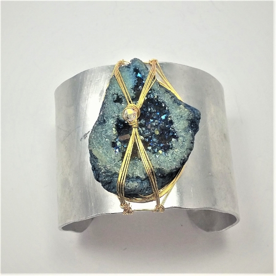 Midnight Blue Druzy Cuff picture