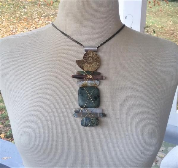 Ammonite Fossil Totem-esq Necklace picture