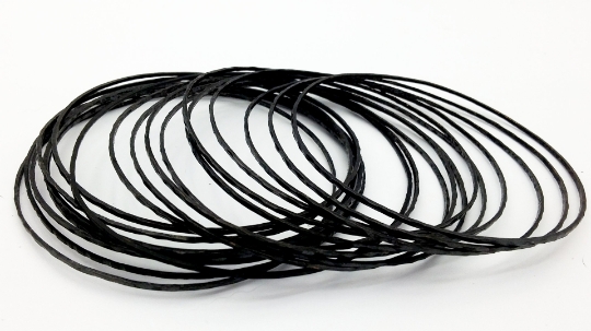 Stackable Oxidized Bangle Bracelets