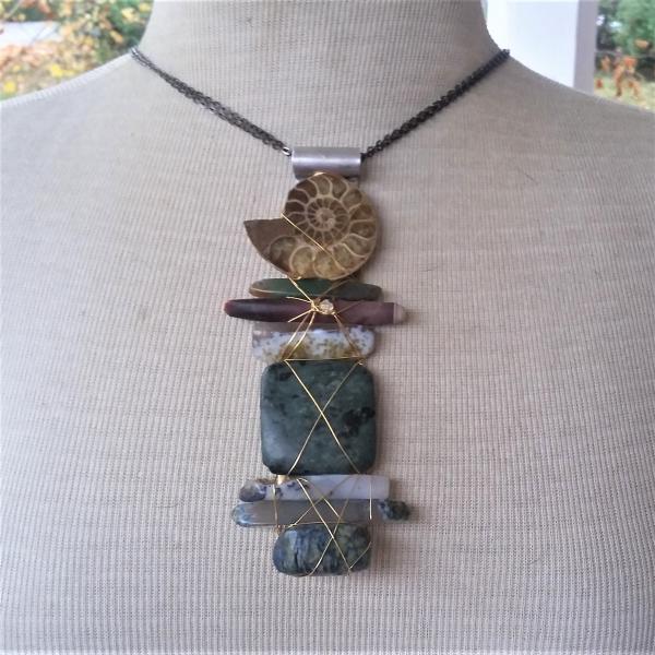 Ammonite Fossil Totem-esq Necklace picture