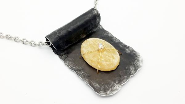 Golden Calcite Pendant Necklace picture