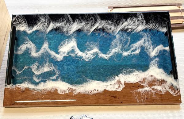 Epoxy Beach Charcuterie Board