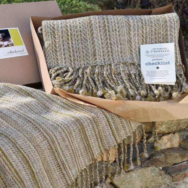 woven 100% local wool throws picture