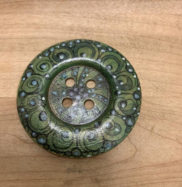 2.25” Hand Painted Wood Buttons picture