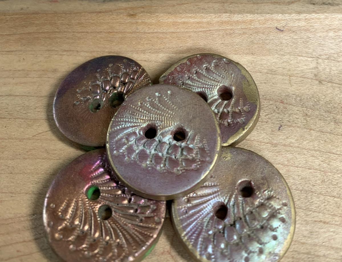 1” Fimo Buttons. picture