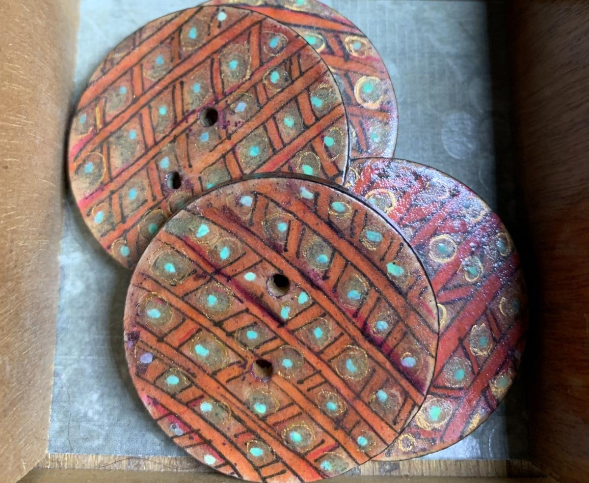 1 and 3/8th&rsquo;s Wood Buttons picture