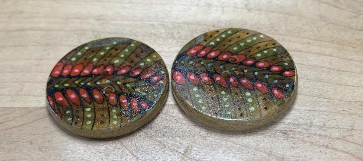 1 and 3/8th&rsquo;s Wood Buttons picture