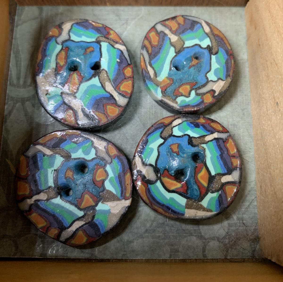 1” Fimo Buttons. picture