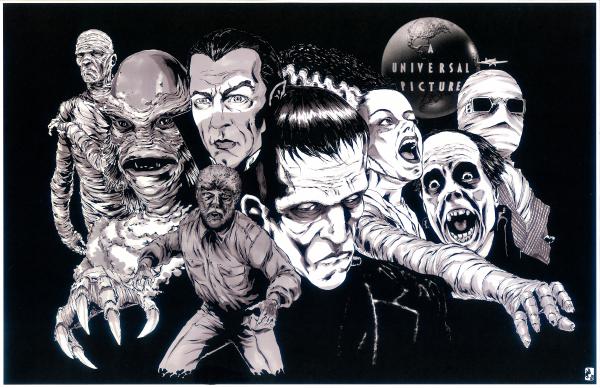 Classic Universal Monsters Print picture